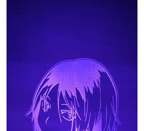 Lámpara Led Kenma Kozume Haikyuu Fan Art Decoración Negro Verde