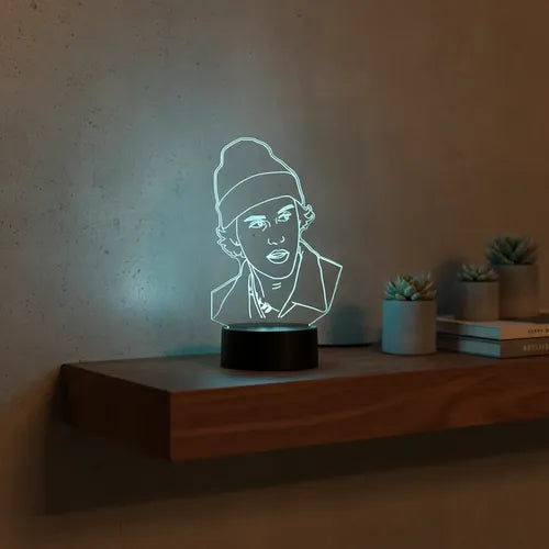 Lampara Led Justin Bieber Cantante Decoración Art Line