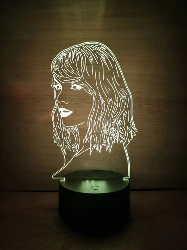 Lampara Led Taylor Swift Cantante Decoración Art Line
