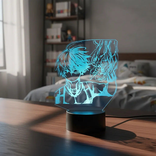 Lampara Led Todoroki Shoto My Hero Academia Luz Decoracion
