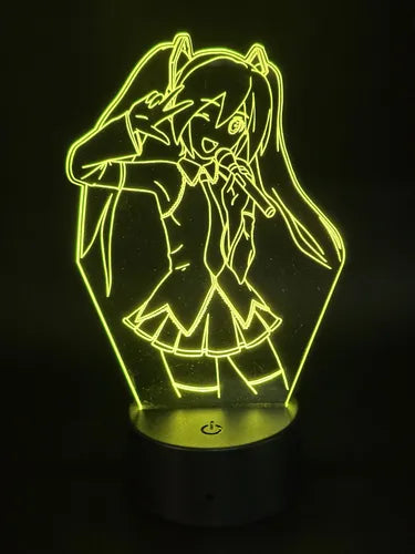 Lámpara Led Hatsune Miku Decoración