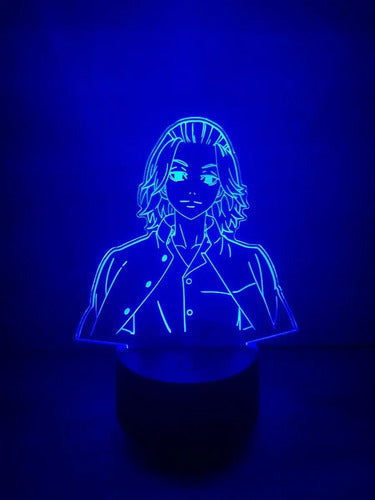 Lampara Led 3d Manjiro Sano Mikey Tokyo Revengers Anime