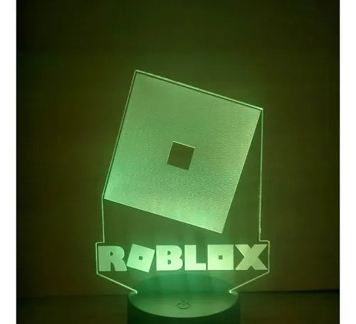 Lámpara Led Logo Roblox Fan Art Decoración