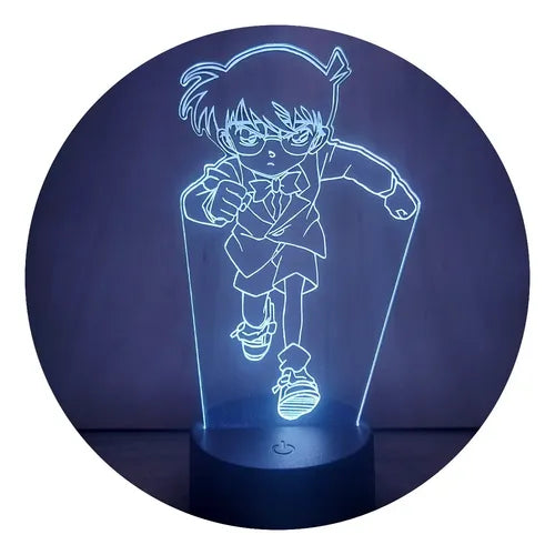 Lámpara Led Detective Conan Fan Art Decorativa