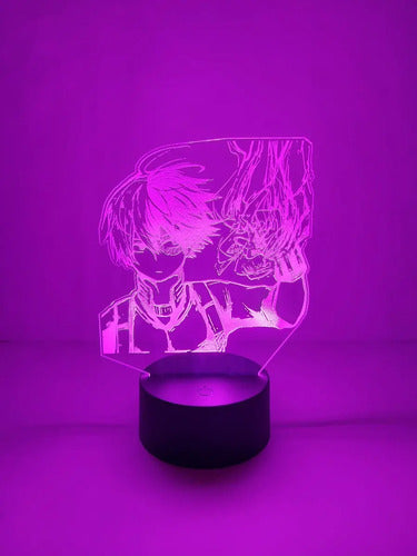 Lampara Led Todoroki Shoto My Hero Academia Luz Decoracion