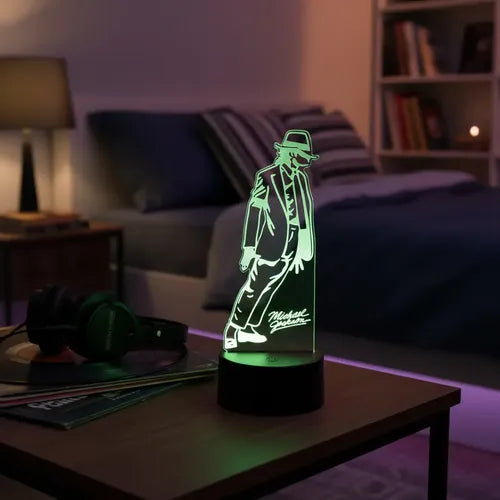 Lampara Led 3d Michael Jackson Decoracion Rey Del Pop  Modelo 1
