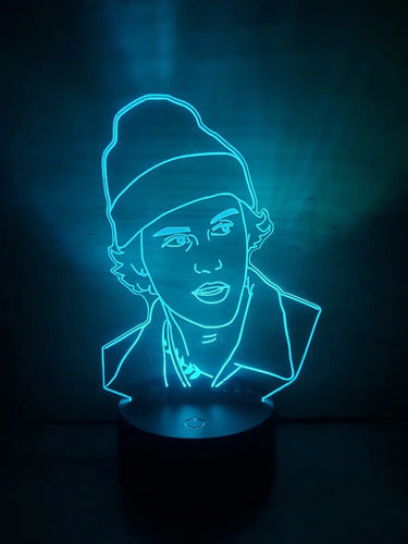 Lampara Led Justin Bieber Cantante Decoración Art Line