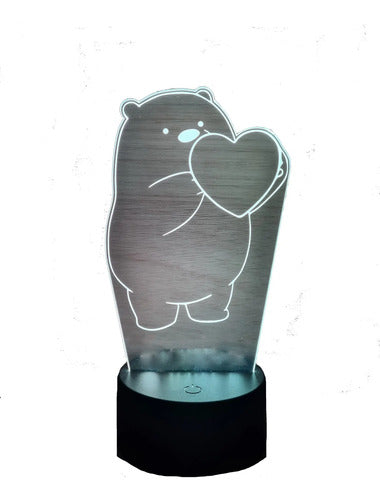 Lámpara Ice Bear Escandalosos Led Luz Fan Art