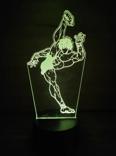 Baki The Grappler Lampara Led 3d Decoracion Anime Manga