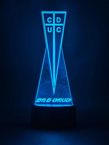 Lámpara Led Universidad Católica Equipo Futbol Fanart Deco