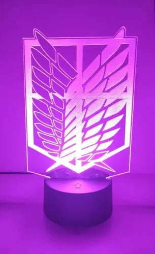 Lampara Led 3d Legión De Reconocimiento Shingeki No Kyojin