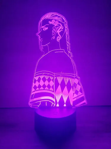 Lampara Led 3d Ken Ryuguji Draken Tokyo Revengers Anime