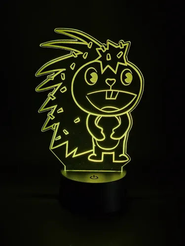 Lámpara Flaky Happy Tree Friends Led Ilusión 3d Decoración Flaky