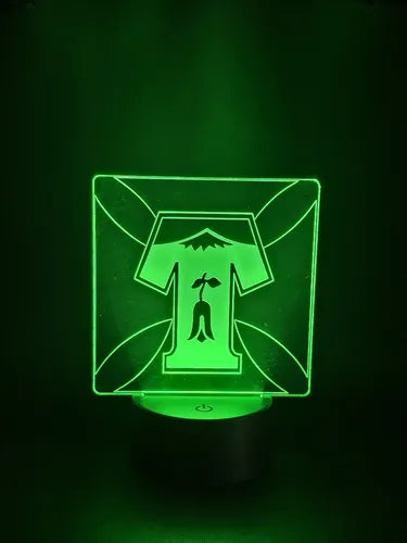 Equipo Fútbol Deportes Temuco Lampara Led Luz Ilusión 3d Negra