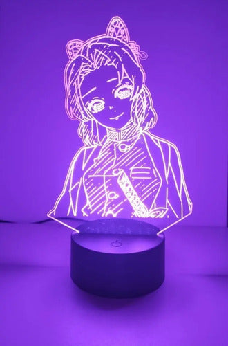 Lampara Led 3d Shinobu Kocho Kimetsu No Yaiba