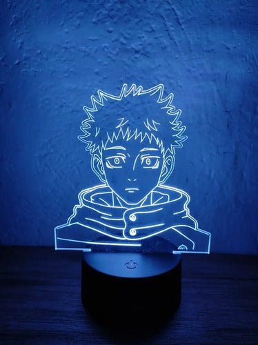 Lampara Led 3d Yuji Itadori Jujutsu Kaisen Luz Decoración