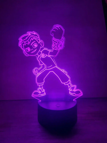 Ben 10 Lámpara Led Cartoon Fan Art Decoración Negro