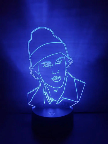 Lampara Led Justin Bieber Cantante Decoración Art Line