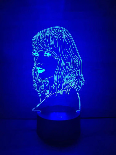 Lampara Led Taylor Swift Cantante Decoración Art Line
