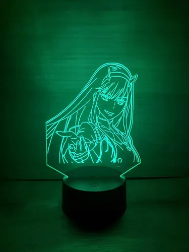 Zero Two Darling In The Franxx 002 Lampara Led Fanart