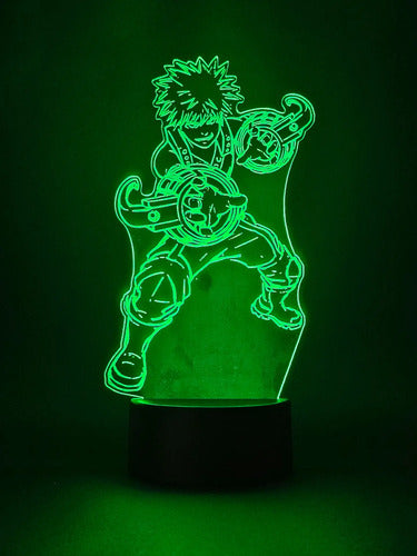 Bakugo Katsuki Lampara Led My Hero Academia Luz Decoracion Negro A