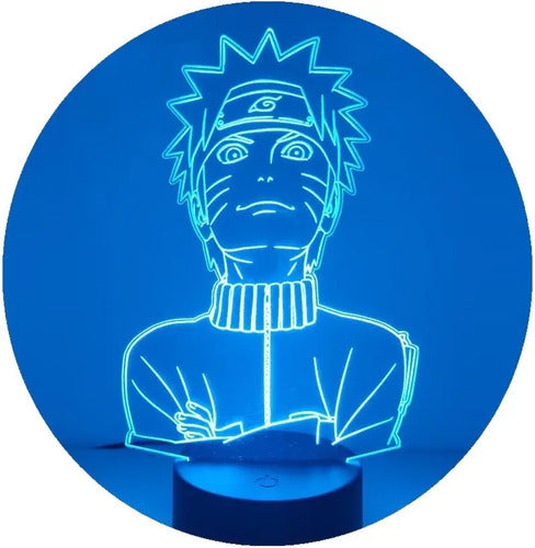 Lampara Led Ilusión 3d Naruto Shippuden Decoración Anime