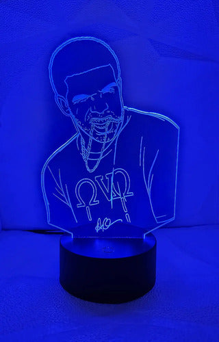 Drake Lampara Led Cantante Decoración Fanart Cantante