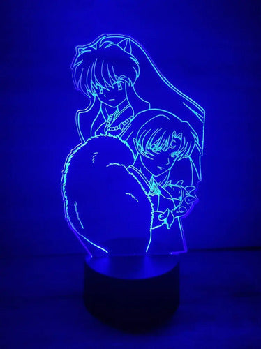 Lampara Led 3d Inuyasha Y Sesshomaru