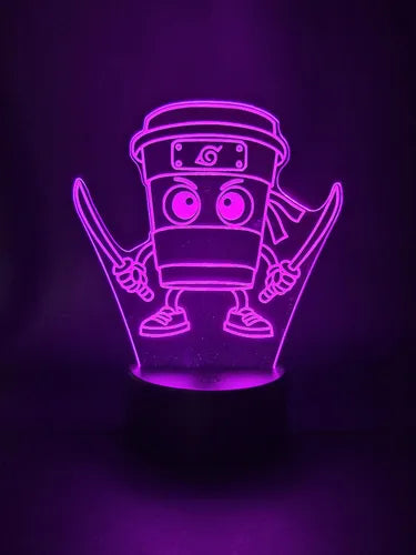 Lámpara Capuchino Asesino Led Ilusión Decoración Fan Art