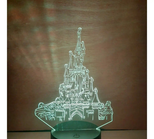 Lámpara Led Castillo Mágico Fan Art Decorativa