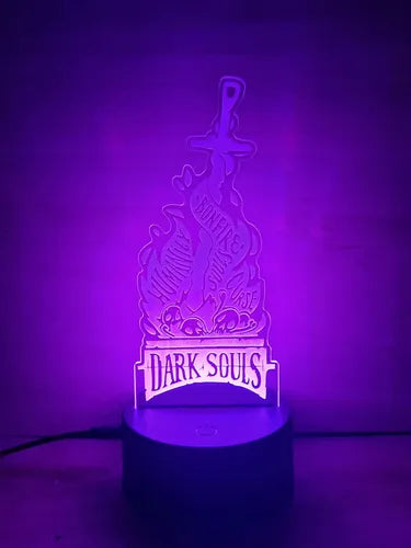 Dark Souls Lámpara Led Fanart Game Decoracion