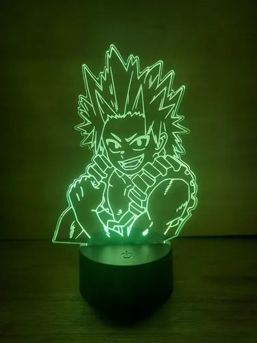 Kirishima Red Riot Lampara Led My Hero Academia Decoracion