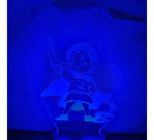 Bojji Y Kage Ranking Of Kings Lámpara Led Ilusión 3d Fanart