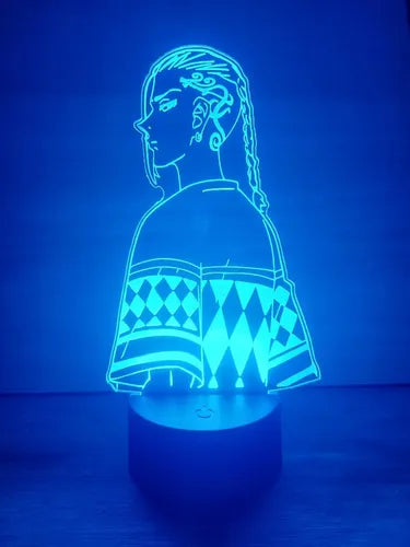 Lampara Led 3d Ken Ryuguji Draken Tokyo Revengers Anime