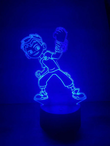 Ben 10 Lámpara Led Cartoon Fan Art Decoración Negro