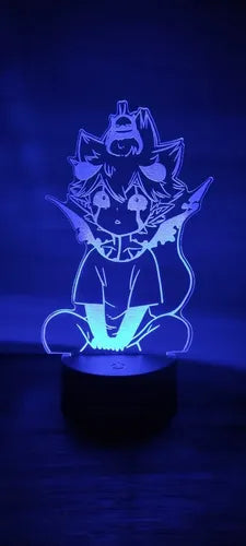 Black Clover Liebe Lámpara Led Ilusión 3d Fan Art Decoración