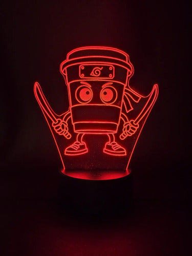 Lámpara Capuchino Asesino Led Ilusión Decoración Fan Art
