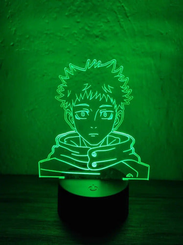 Lampara Led 3d Yuji Itadori Jujutsu Kaisen Luz Decoración