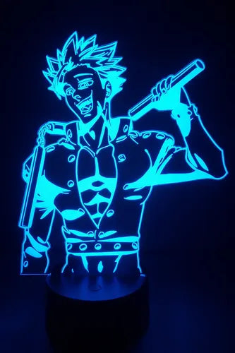 Lámpara Ban Avaricia Zorro 7 Pecados Led Decoración Fan Art