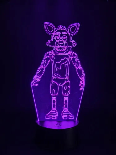 Foxy Five Nights At Freddy's Lámpara Led 3d Fnaf Led