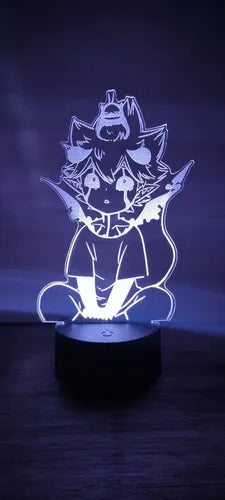 Black Clover Liebe Lámpara Led Ilusión 3d Fan Art Decoración