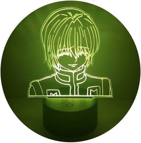 Lampara Led 3d Kurapika Hunter × Hunter Luz Decoración