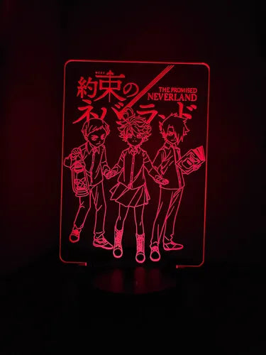 Lámpara The Promise Neverland Ilusión Decoración Fan Art