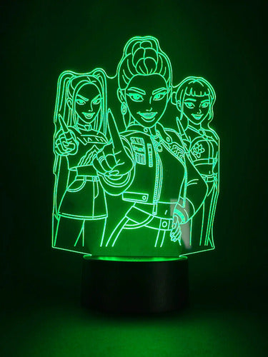 Lámpara Kpop Demon Hunter Led Decoración Fan Art