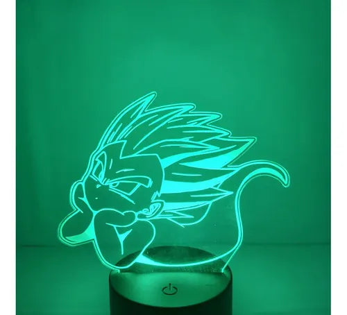 Lámpara Led Ghost Kamikaze Dragon Ball Z Fan Art Decorativa