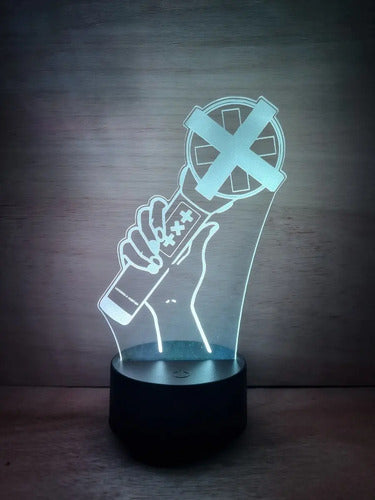 Tomorrow X Together Lightstick Lampara Led Ilusion 3d Kpop Negro