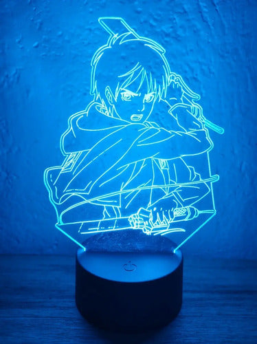 Eren Lampara Led Ilusion 3d Shingeki No Kyojin Snk Verde