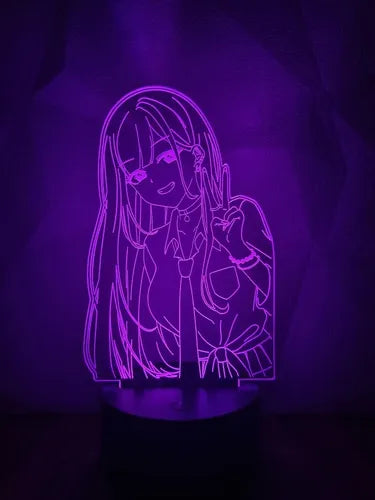 Kitagawa My Dress Up Darling Lampara Led Ilusión 3d Anime