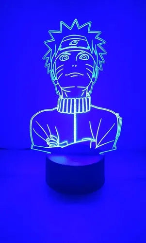 Lampara Led Ilusión 3d Naruto Shippuden Decoración Anime