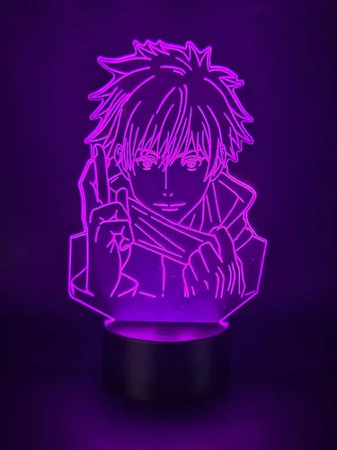 Lampara Led 3d Satoru Gojo Jujutsu Kaisen Envío Gratis